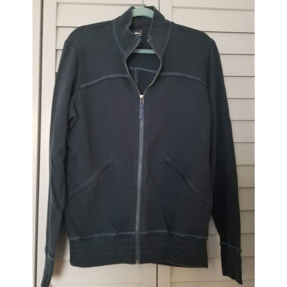 REI Full Zip Jacket Men's Large Athletic Pockets Fleece Blue Sweatshirt